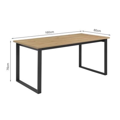 Frohna Dining Table Rectangle 160 x 80cm - Oak