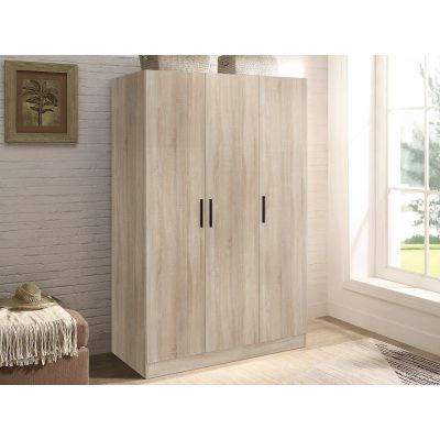 Bram 3 Door Wardrobe Cabinet - Oak