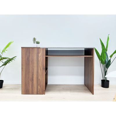 Willie 116cm Computer Desk - Walnut
