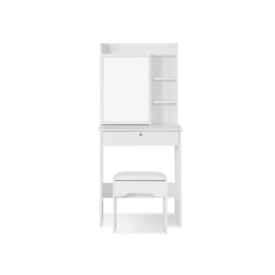 CYCLAMEN Dressing Table with Drawers Set 2PCS - WHITE