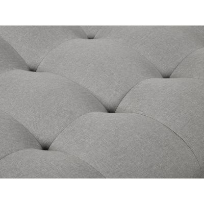 Helena 3 Seater Fabric Sofa Bed Futon with Chaise - Light Grey
