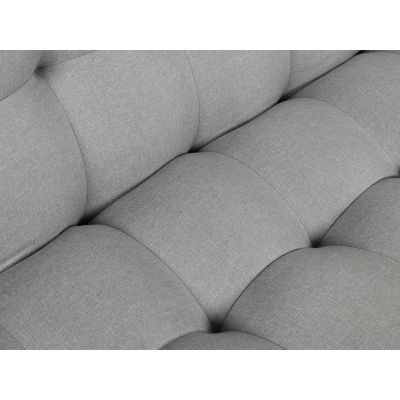 Helena 3 Seater Fabric Sofa Bed Futon with Chaise - Light Grey