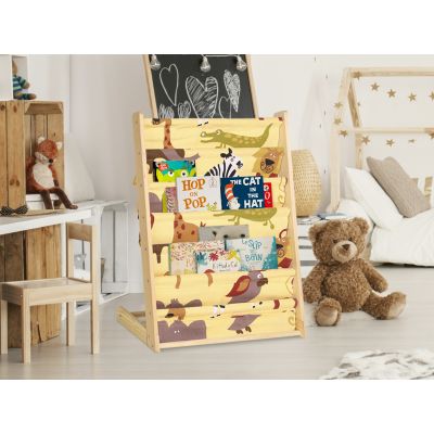 MAPAM Wooden Slim Kids Bookcase - PATTERN