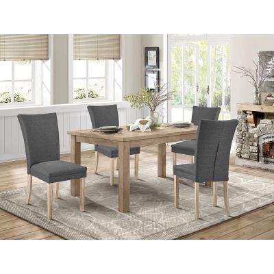 Grace 4 Piece Upholstered Dining Chair - Dark Grey