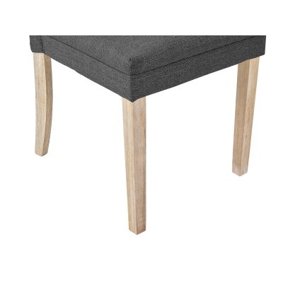 Grace Upholstered Dining Chair - Set of 2 - Dark Grey