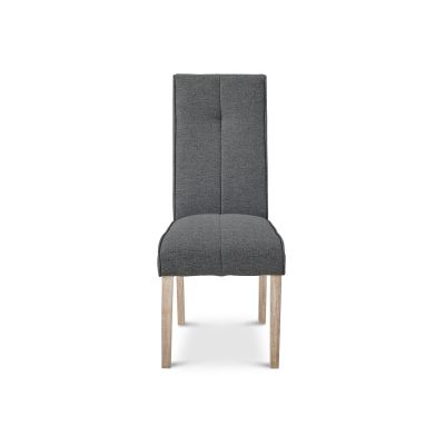 Gianna Upholstered Dining Chair - Set of 2 - Dark Grey