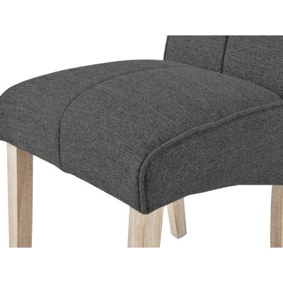 Gianna Upholstered Dining Chair - Set of 2 - Dark Grey