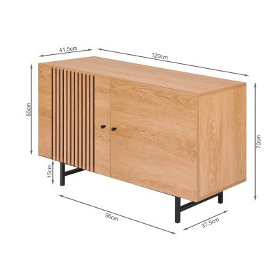 Tarkine 1.2m Sideboard Buffet Table - Oak