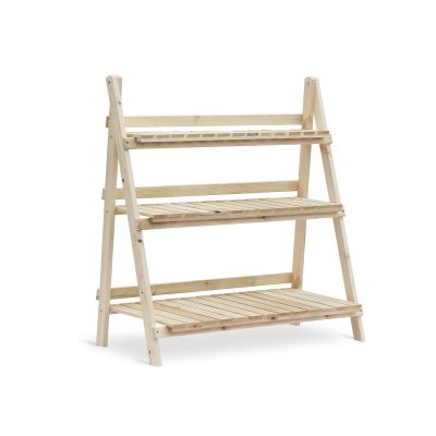Balaton Ladder Planter Stand 100cm - Oak