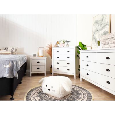 Congo Bedside Table - White