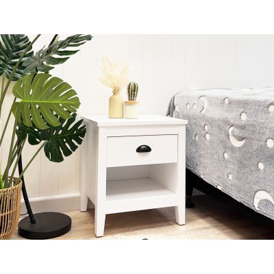 Congo Bedside Table - White