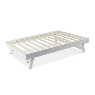 Herbert Single Wooden Trundle Bed Frame - White