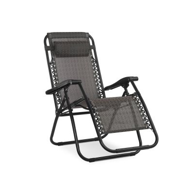 Outdoor Camping Chair Sun Lounger - Brown
