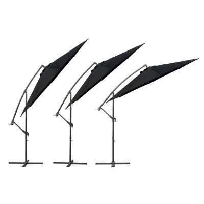 Toughout Kauri Outdoor Cantilever Umbrella 3m - Black