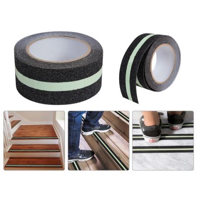 5cm x 5m Luminous Glow in Dark Anti Slip Tape - BLACK & GREEN