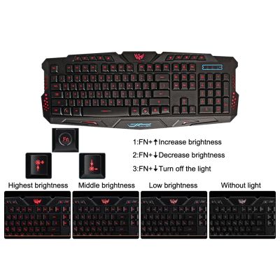 LED Backlight USB Gaming Keyboard
