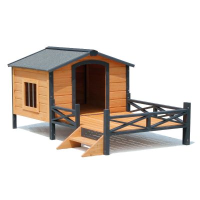 BINGO Wooden Dog House with Patio