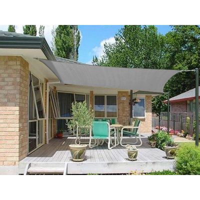 TOUGHOUT Shade Sail Rectangle 3m x 4m - GREY