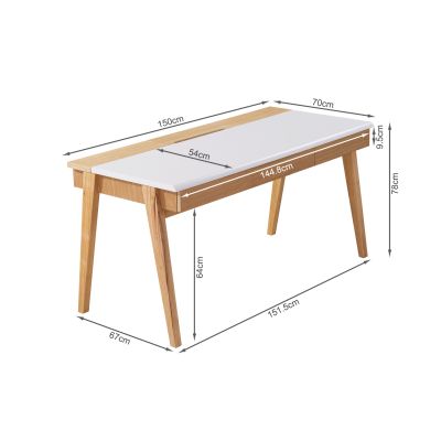 MARLEY 150CM Computer Desk - OAK