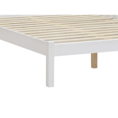 BAKER Queen Wooden Bed Frame - WHITE