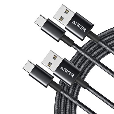 2 x Anker 1.8M Double-Braided Nylon USB-C Cable