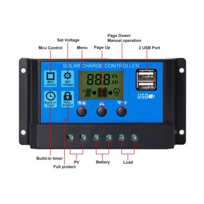 30A 12V/24V Solar Charge Controller Solar Controller