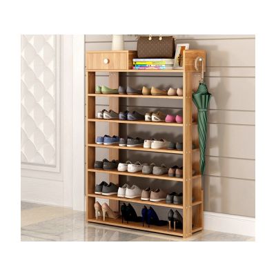 PUKAKI 7 Tiers Shoe Rack Organiser Shelf - OAK