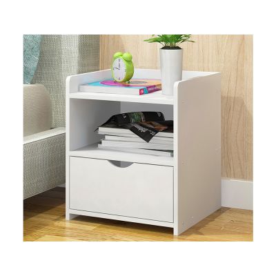 CLARK Bedside Table Nightstand - WHITE