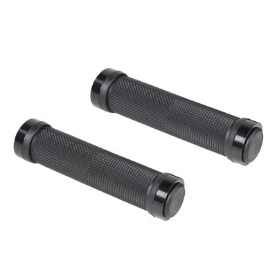 Dual Lock on Bicycle Bike Handlebar Grips 2PCS - BLACK