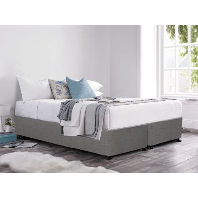 VINSON Fabric King Split Bed Base - GREY
