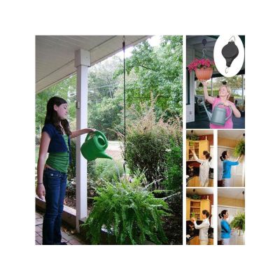 Retractable Pulley Plant Hanger Hanging Basket Hooks 2PCS