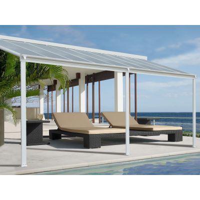 TOUGHOUT Patio Canopy Roof 5.57M x 3M - WHITE