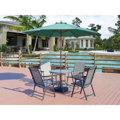 Outdoor Garden Patio Market Sun Umbrella - GREEN