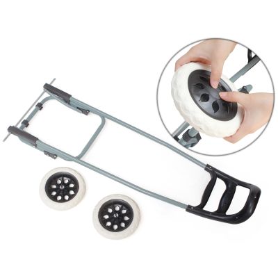 Folding Shopping Trolley Cart with Wheels - BLACK