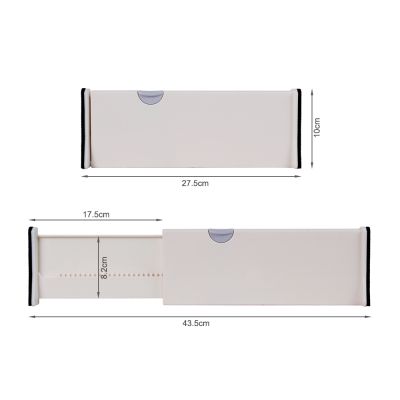 38cm x 10cm Adjustable Clapboard Drawer Divider Organiser