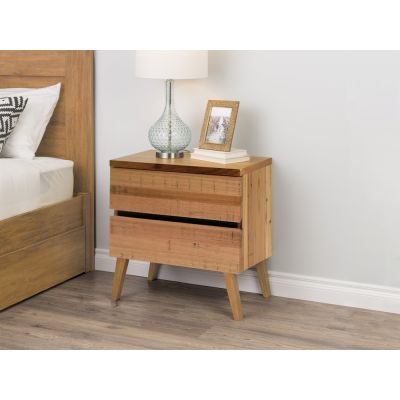 ORLANDO Bedside Table with 2 Drawers