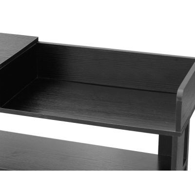 PUKAKI 6 Tiers Shoe Rack Organiser Shelf - BLACK