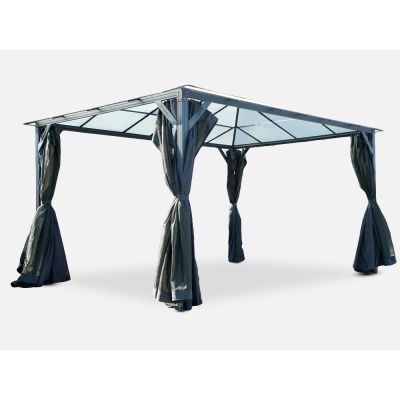 TOUGHOUT Patio Gazebo Aluminium Gazebo with Mosquito Netting 4x3M