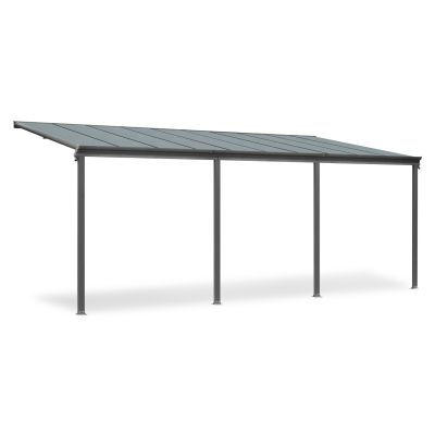 Patio Canopy Roof 6.18M x 3M x 2.58M - CHARCOAL GREY