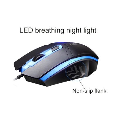 Corded LED Backlit Gaming Keyboard Mouse Set