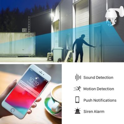 Full HD Outdoor WIFI PTZ CCTV Camera Motion Detection