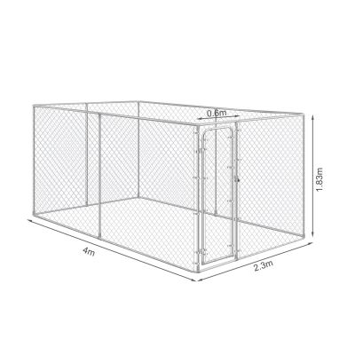 Bingo Dog Kennel and Run 4 x 2.3 x 1.82m
