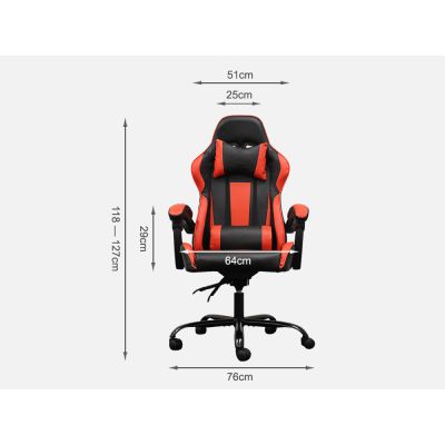 ARGOS Gaming Chair - BLACK + RED