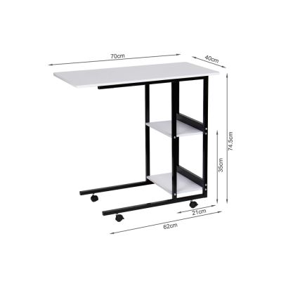 Adjustable Laptop Stand Table 70x40 - WHITE