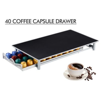 40 Coffee Capsules Storage Pods Drawer Organiser