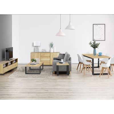 Frohna 5 Piece Living Room Furniture Package - Oak