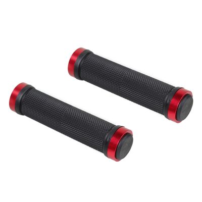 Dual Lock on Bicycle Bike Handlebar Grips 2PCS - RED