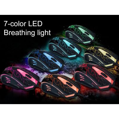 3 Colour LED Backlit  Gaming Keyboard Mouse Set