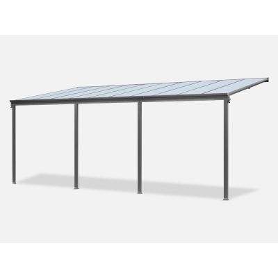 Toughout Patio Canopy Roof 6.18m x 3m - Charcoal Grey