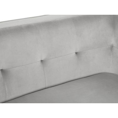 OSLO 2 Seater Velvet Sofa - LIGHT GREY